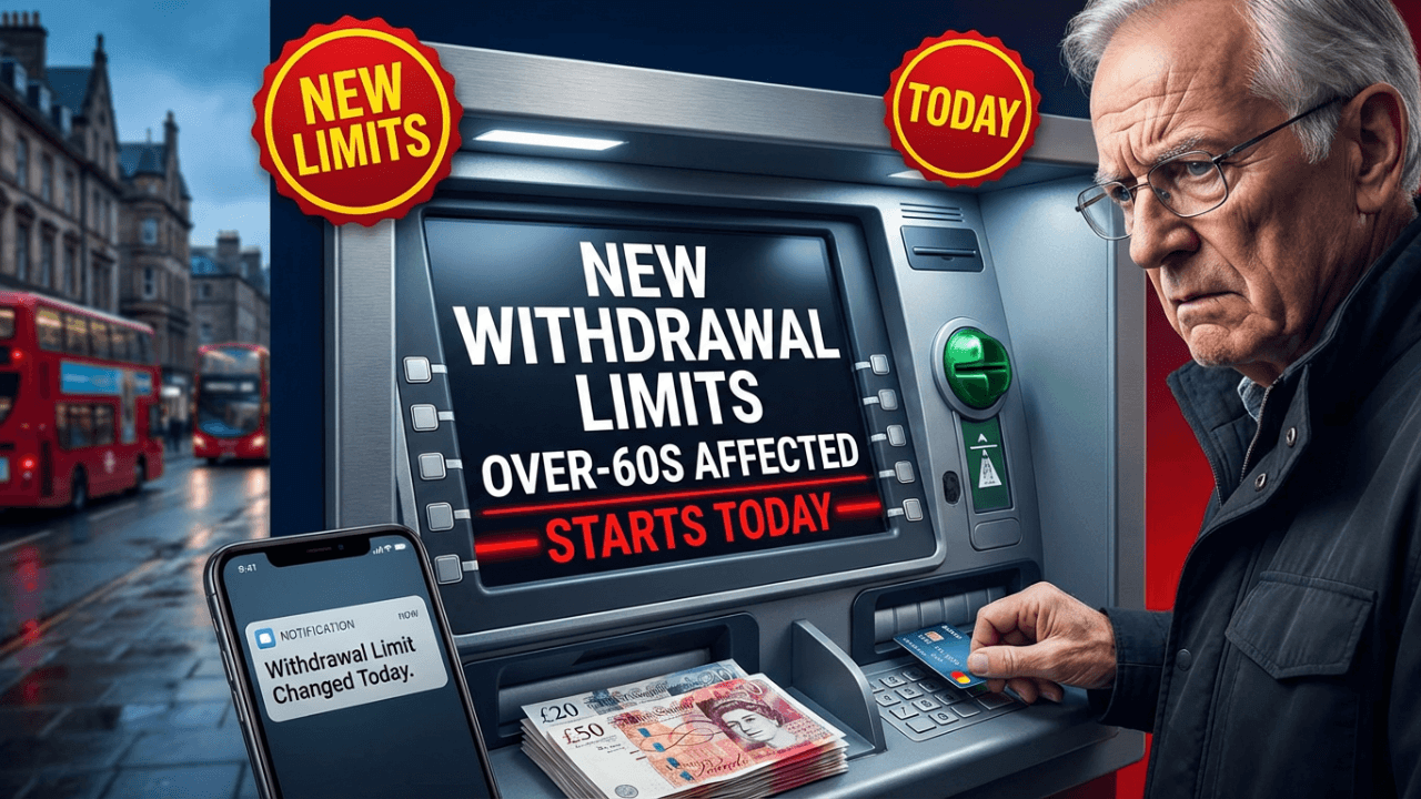 New Withdrawal Limits for Over-60s Confirmed by UK Banks – Changes Start Today