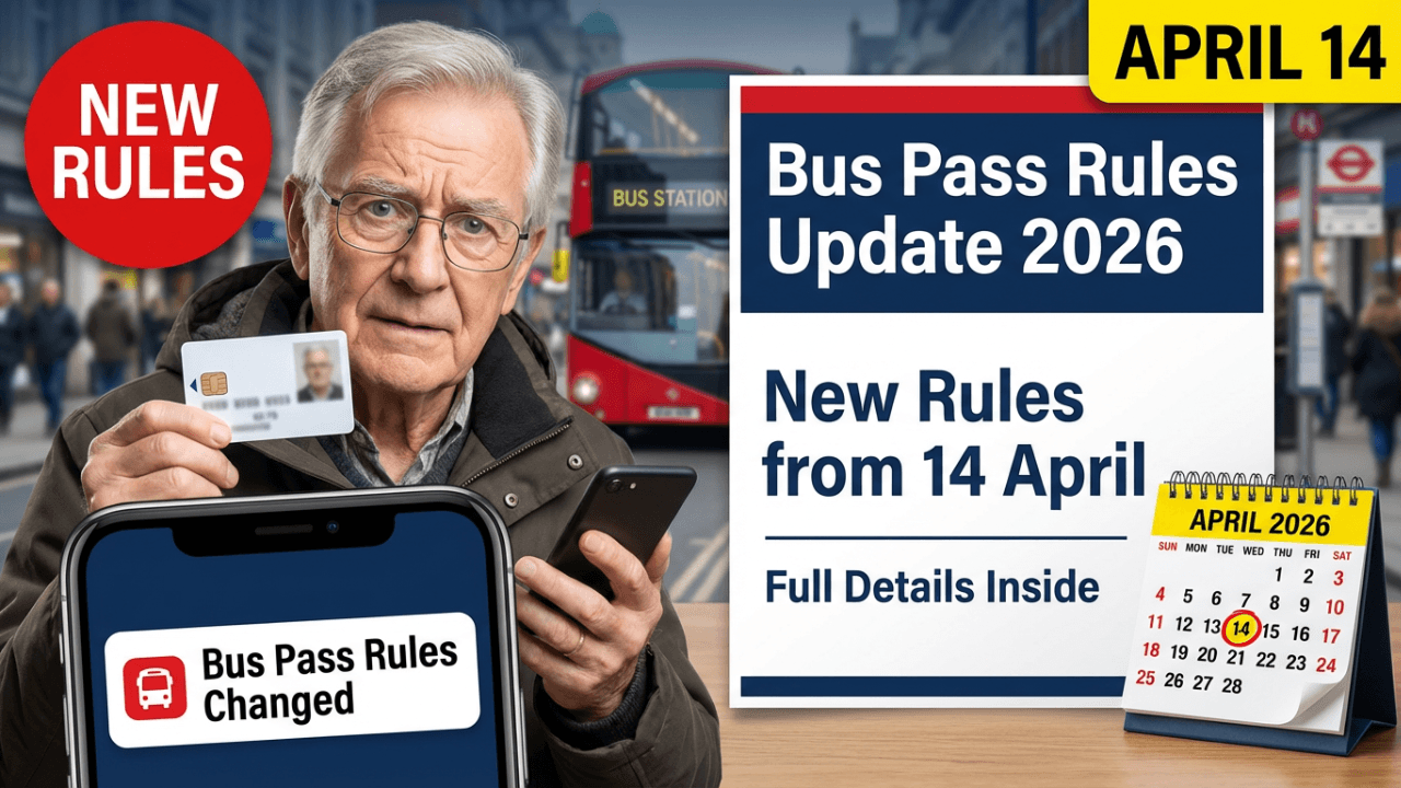 UK Bus Pass Rules Change from 14 April 2026 – Full Details